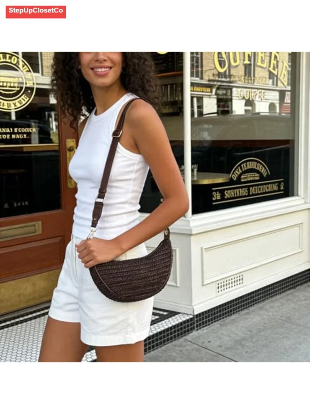 Straw Crossbody Bag for Women Woven Hobo Shoulder Handbag Summer Beach Purse